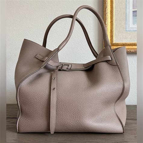 CELINE Supple Grained Calfskin Medium Big Bag Slate